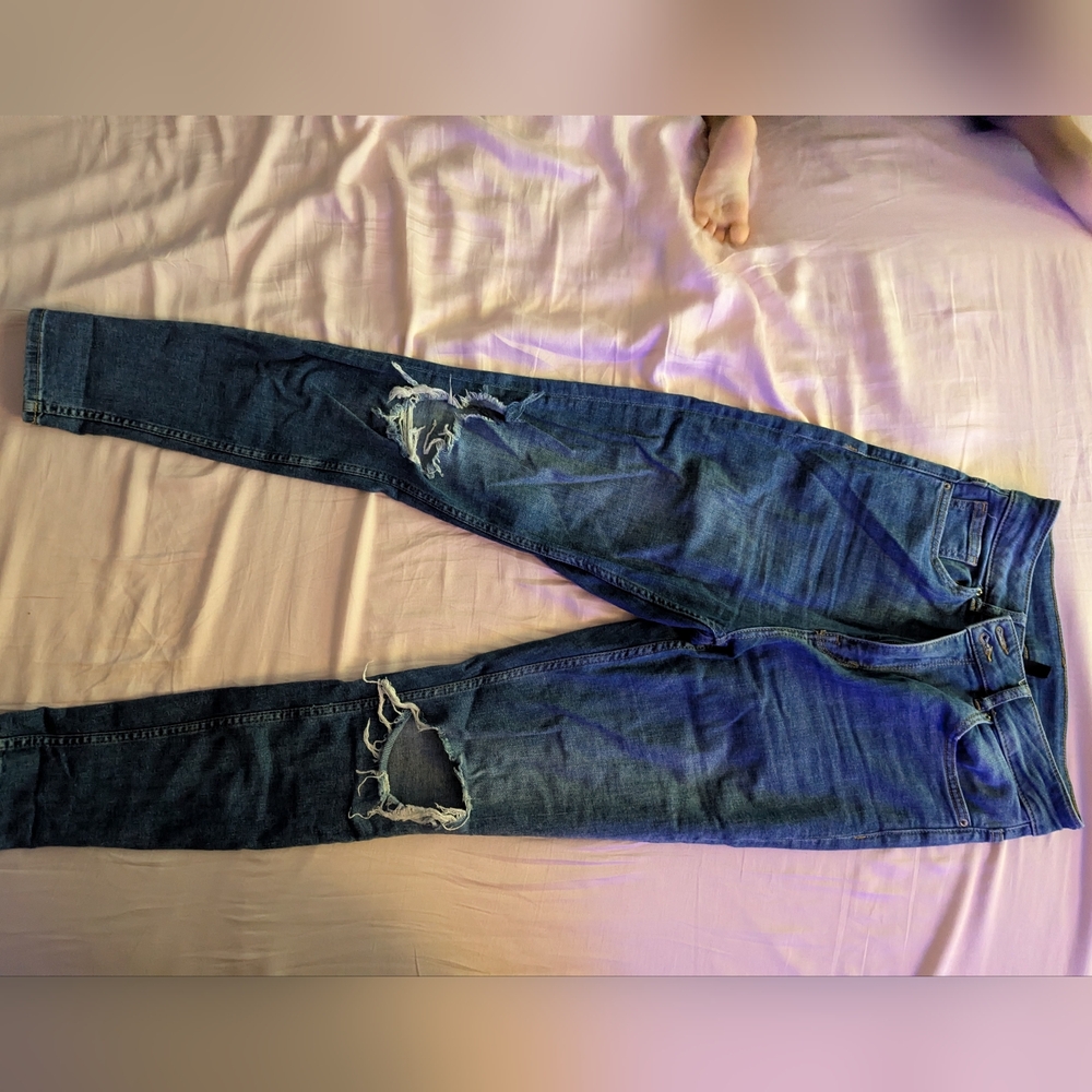 H&M Distressed Blue Jeans